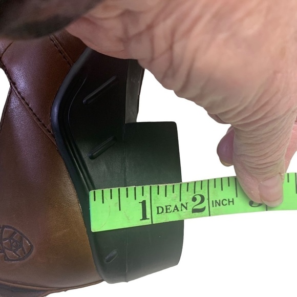 Ariat Women’s Brown Leather Slip On Clog Size 7.5 - Picture 9 of 11